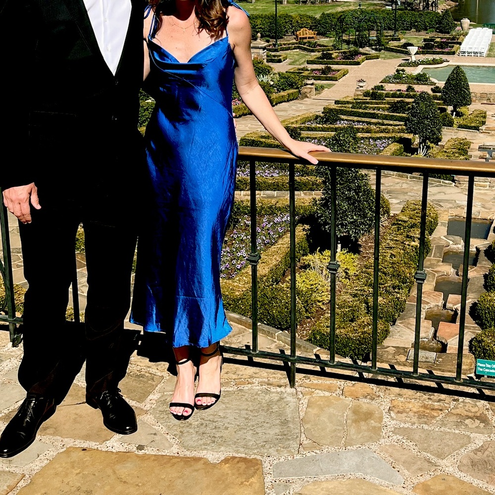 Royal Blue Slip Dress